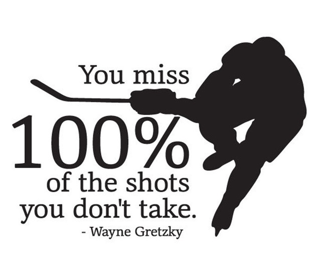 Chances and Risks (Wayne Gretzky)