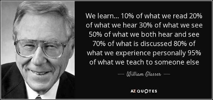 William Glasser ("teach someone else")